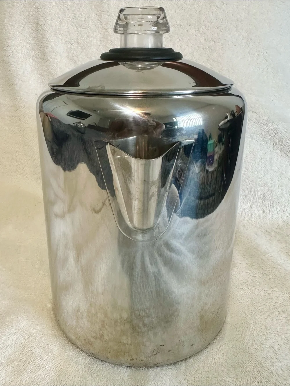 Arcosteel Stainless Steel Stovetop Coffee Percolator Vintage 18/10 Pot Camping